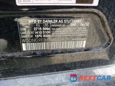 Zdjęcie 12 z 12 samochodu: 2013 MERCEDES-BENZ S 550 4MATIC VIN:WDDNG9EB6DA535436 - miniatura