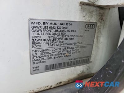 Zdjęcie 13 z 13 samochodu: 2021 AUDI Q7 PREMIUM VIN:WA1AJAF78MD025880 - miniatura