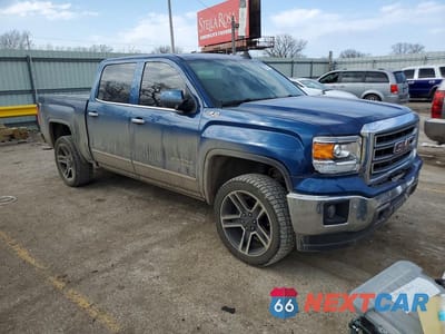 Czwarte zdjęcie samochodu z boku: 2015 GMC SIERRA K1500 SLT VIN:3GTU2VEC2FG451849 - miniatura
