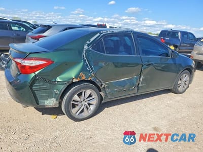 Trzecie zdjęcie samochodu z tyłu: 2014 TOYOTA COROLLA ECO VIN:5YFBPRHE9EP082137 - miniatura