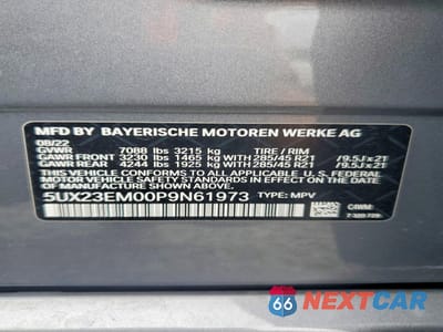 Zdjęcie 13 z 14 samochodu: 2023 BMW X7 XDRIVE40I VIN:5UX23EM00P9N61973 - miniatura