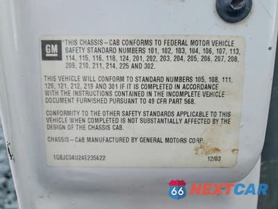 Zdjęcie 13 z 14 samochodu: 2004 CHEVROLET SILVERADO C3500 VIN:1GBJC34U24E235622 - miniatura