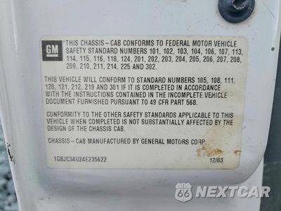 Zdjęcie 13 z 14 samochodu: 2004 CHEVROLET SILVERADO C3500 VIN:1GBJC34U24E235622 - miniatura