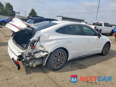 Trzecie zdjęcie samochodu z tyłu: 2022 HYUNDAI SONATA HYBRID SEL VIN:KMHL34JJ5NA043832 - miniatura