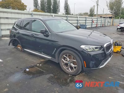 Czwarte zdjęcie samochodu z boku: 2022 BMW X3 SDRIVE30I VIN:5UX43DP09N9K48108 - miniatura