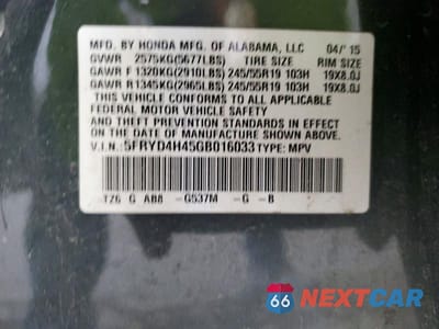 Zdjęcie 14 z 14 samochodu: 2016 ACURA MDX TECHNOLOGY VIN:5FRYD4H45GB016033 - miniatura