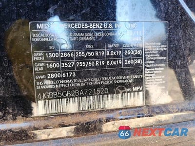 Zdjęcie 13 z 13 samochodu: 2011 MERCEDES-BENZ ML 350 VIN:4JGBB5GB2BA721520 - miniatura