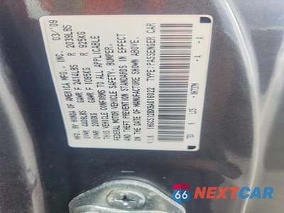 Zdjęcie 12 z 12 samochodu: 2009 HONDA ACCORD EXL VIN:1HGCS128X9A016022 - miniatura