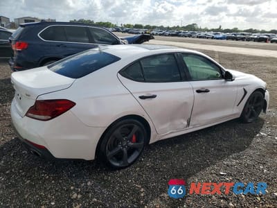 Trzecie zdjęcie samochodu z tyłu: 2021 GENESIS G70 3.3T VIN:KMTG34LE2MU071804 - miniatura