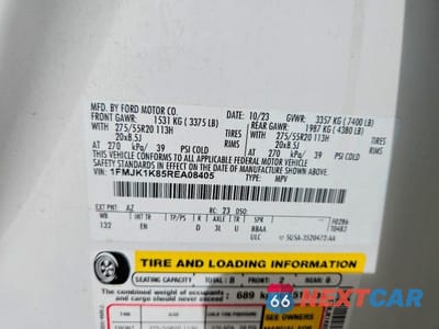 Zdjęcie 14 z 14 samochodu: 2024 FORD EXPEDITION MAX LIMITED VIN:1FMJK1K85REA08405 - miniatura