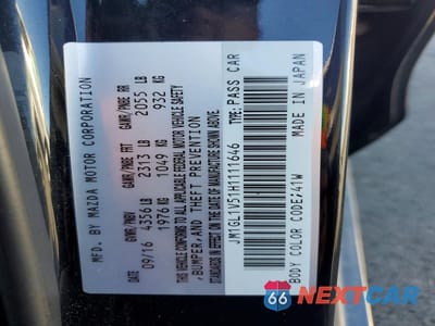 Zdjęcie 12 z 12 samochodu: 2017 MAZDA 6 TOURING VIN:JM1GL1V51H1111646 - miniatura