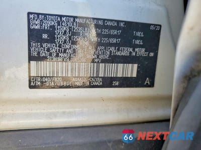Zdjęcie 12 z 12 samochodu: 2020 TOYOTA RAV4 LE VIN:2T3H1RFV5LC065306 - miniatura
