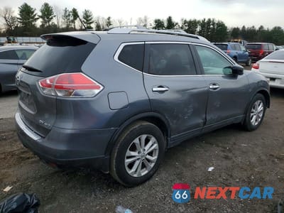 Trzecie zdjęcie samochodu z tyłu: 2016 NISSAN ROGUE SV VIN:KNMAT2MV3GP668261 - miniatura