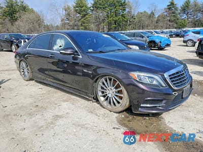 Czwarte zdjęcie samochodu z boku: 2015 MERCEDES-BENZ S 550 4MATIC VIN:WDDUG8FB0FA079523 - miniatura