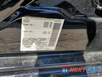 Zdjęcie 12 z 12 samochodu: 2019 NISSAN ALTIMA 2.5 S VIN:1N4BL4BV6KC240659 - miniatura