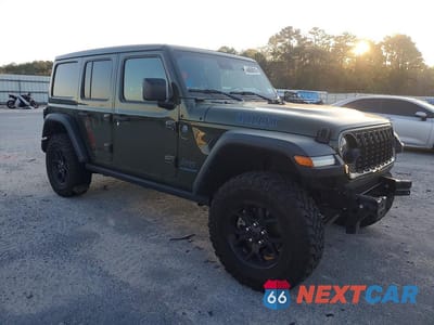 Czwarte zdjęcie samochodu z boku: 2024 JEEP WRANGLER 4XE VIN:1C4RJXN64RW127273 - miniatura