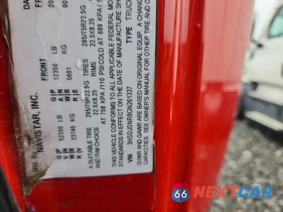 Zdjęcie 10 z 10 samochodu: 2016 INTERNATIONAL PROSTAR VIN:3HSDJSNR8GN261337 - miniatura