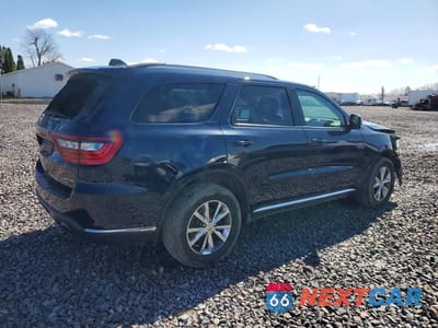 Trzecie zdjęcie samochodu z tyłu: 2016 DODGE DURANGO LIMITED VIN:1C4RDJDG3GC397866 - miniatura