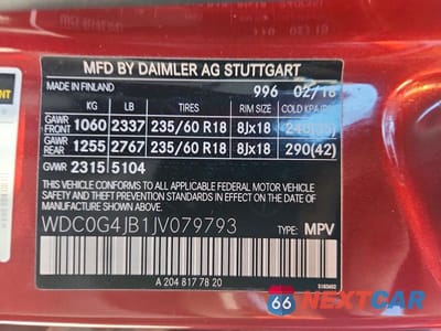 Zdjęcie 12 z 12 samochodu: 2018 MERCEDES-BENZ GLC 300 VIN:WDC0G4JB1JV079793 - miniatura