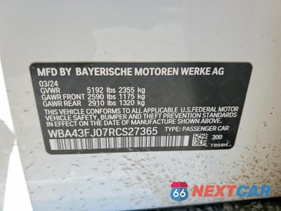 Zdjęcie 12 z 12 samochodu: 2024 BMW 530 I VIN:WBA43FJ07RCS27365 - miniatura