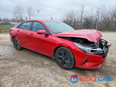 Czwarte zdjęcie samochodu z boku: 2022 HYUNDAI ELANTRA SEL VIN:5NPLS4AG4NH081444 - miniatura