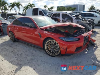 Czwarte zdjęcie samochodu z boku: 2021 BMW M3 COMPETITION VIN:WBS33AY06MFK49378 - miniatura