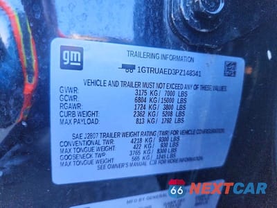 Zdjęcie 12 z 12 samochodu: 2023 GMC SIERRA K1500 VIN:1GTRUAED3PZ148341 - miniatura