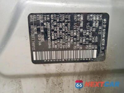 Zdjęcie 13 z 13 samochodu: 2023 NISSAN ROGUE PLATINUM VIN:JN8BT3DDXPW303846 - miniatura