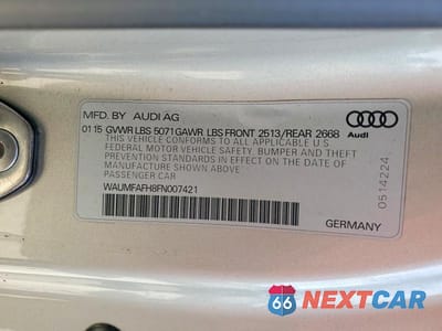 Zdjęcie 12 z 12 samochodu: 2015 AUDI A5 PREMIUM PLUS VIN:WAUMFAFH8FN007421 - miniatura