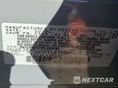 Zdjęcie 13 z 13 samochodu: 2021 NISSAN KICKS SV VIN:3N1CP5CV7ML550630 - miniatura