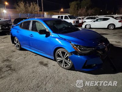 Czwarte zdjęcie samochodu z boku: 2021 NISSAN SENTRA SR VIN:3N1AB8DV2MY329283 - miniatura
