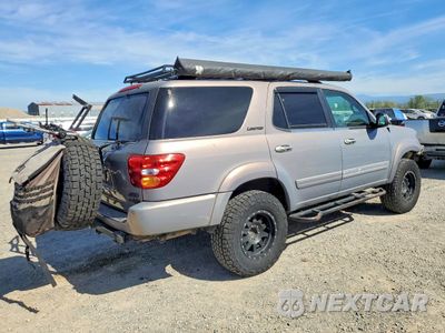 Trzecie zdjęcie samochodu z tyłu: 2001 TOYOTA SEQUOIA LIMITED VIN:5TDBT48A51S021302 - miniatura