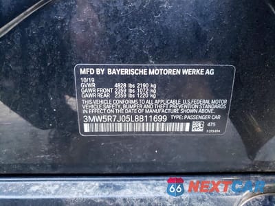 Zdjęcie 13 z 13 samochodu: 2020 BMW 330XI VIN:3MW5R7J05L8B11699 - miniatura