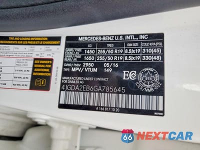 Zdjęcie 13 z 13 samochodu: 2016 MERCEDES-BENZ GLE 350D 4MATIC VIN:4JGDA2EB6GA785645 - miniatura