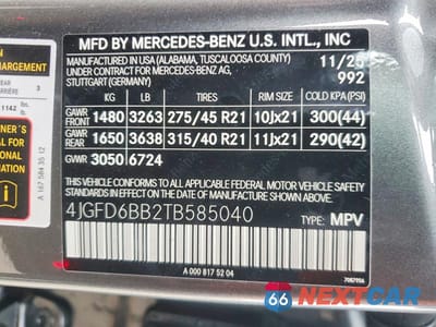 Zdjęcie 13 z 13 samochodu: 2026 MERCEDES-BENZ GLE COUPE AMG 53 4MATIC VIN:4JGFD6BB2TB585040 - miniatura