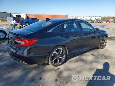 Trzecie zdjęcie samochodu z tyłu: 2022 HONDA ACCORD SPORT VIN:1HGCV1F39NA110196 - miniatura
