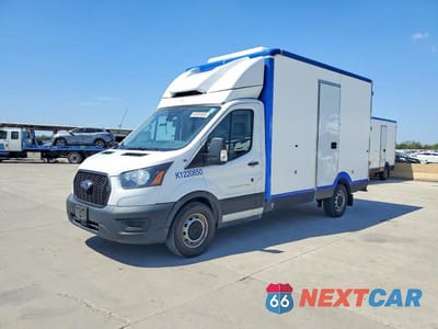 Drugie zdjęcie samochodu z przodu: 2022 FORD TRANSIT DELIVERY TRUCK VIN:1FDBW5Z83NKA39850 - miniatura