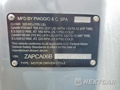 Zdjęcie 9 z 9 samochodu: 2022 VESPA PRIMAVERA 50 4V IE VIN:ZAPCA06B4N5105619 - miniatura