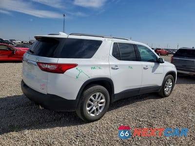 Trzecie zdjęcie samochodu z tyłu: 2019 CHEVROLET TRAVERSE LT VIN:1GNERHKW2KJ186639 - miniatura