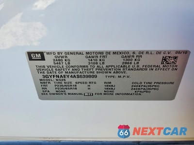 Zdjęcie 13 z 13 samochodu: 2010 CADILLAC SRX LUXURY COLLECTION VIN:3GYFNAEY4AS639809 - miniatura