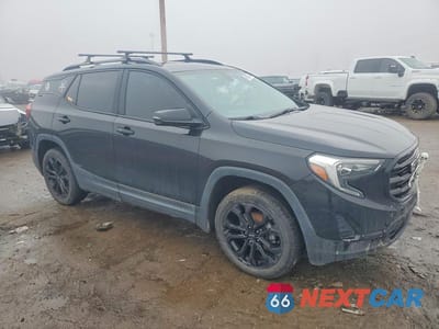 Czwarte zdjęcie samochodu z boku: 2019 GMC TERRAIN VIN:3GKALTEV0KL261205 - miniatura