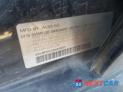 Zdjęcie 12 z 12 samochodu: 2016 AUDI A4 PREMIUM S-LINE VIN:WAUBFAFL2GA003532 - miniatura