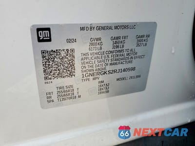 Zdjęcie 14 z 14 samochodu: 2024 CHEVROLET TRAVERSE LT VIN:1GNERGKS2RJ140598 - miniatura