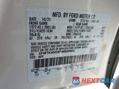Zdjęcie 13 z 13 samochodu: 2023 FORD MUSTANG MACH-E GT VIN:3FMTK4SE8PMB00602 - miniatura