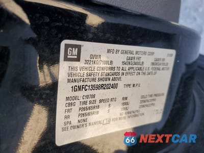 Zdjęcie 13 z 13 samochodu: 2008 CHEVROLET TAHOE C1500 HYBRID VIN:1GNFC13598R202400 - miniatura