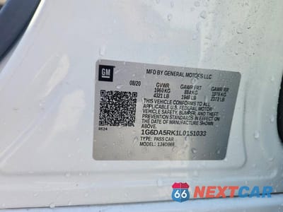 Zdjęcie 12 z 12 samochodu: 2020 CADILLAC CT4 LUXURY VIN:1G6DA5RK1L0151033 - miniatura