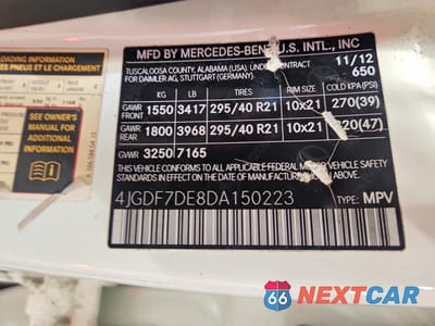 Zdjęcie 13 z 13 samochodu: 2013 MERCEDES-BENZ GL 550 4MATIC VIN:4JGDF7DE8DA150223 - miniatura