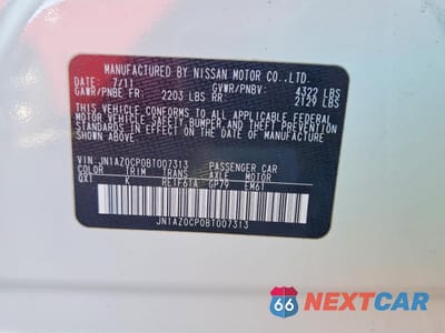 Zdjęcie 12 z 12 samochodu: 2011 NISSAN LEAF SV VIN:JN1AZ0CP0BT007313 - miniatura