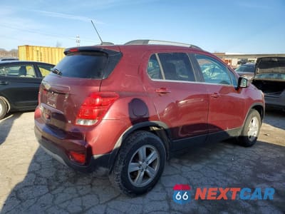 Trzecie zdjęcie samochodu z tyłu: 2017 CHEVROLET TRAX 1LT VIN:3GNCJPSB5HL160558 - miniatura
