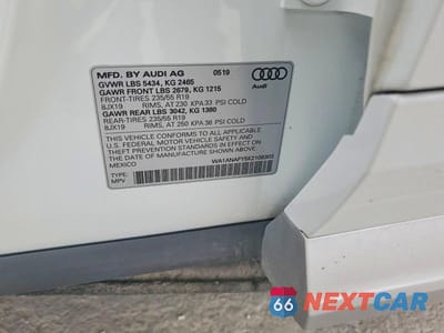 Zdjęcie 12 z 12 samochodu: 2019 AUDI Q5 PREMIUM VIN:WA1ANAFY5K2108303 - miniatura